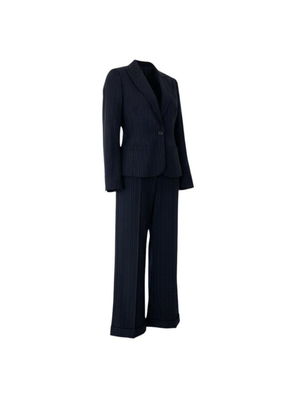 Dolce & Gabbana Suit Set Tailored Jacket Trousers Stripe Black 40